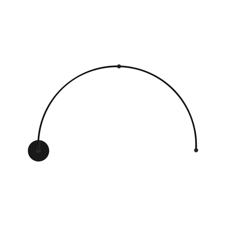 Luminario semi-circular RUB CUBE luz indirecta 17W luz cálida (3000K) 100-240V, acabado negro, incluye accesorios para fijación y conexión de iLumileds