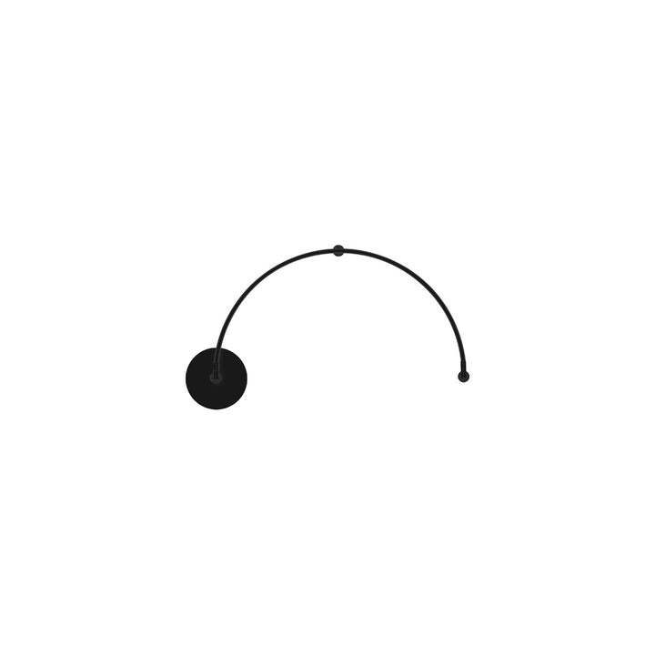 Luminario semi-circular RUB CUBE luz indirecta 9W luz cálida (3000K) 100-240V, acabado negro, incluye accesorios para fijación y conexión de iLumileds