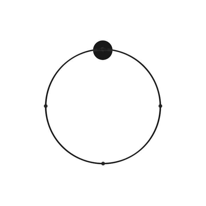 Luminario circular Ø80cm RUB CUBE luz indirecta 25W luz cálida (3000K) 100 - 240V, acabado negro, incluye accesorios para fijación y conexión de iLumileds