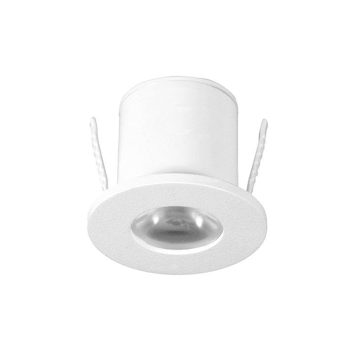 Mini Downlights (Ø3.5cm) 1W 30°, fabricado en policarbonato acabado blanco o negro, 100 - 240 V de iLumileds