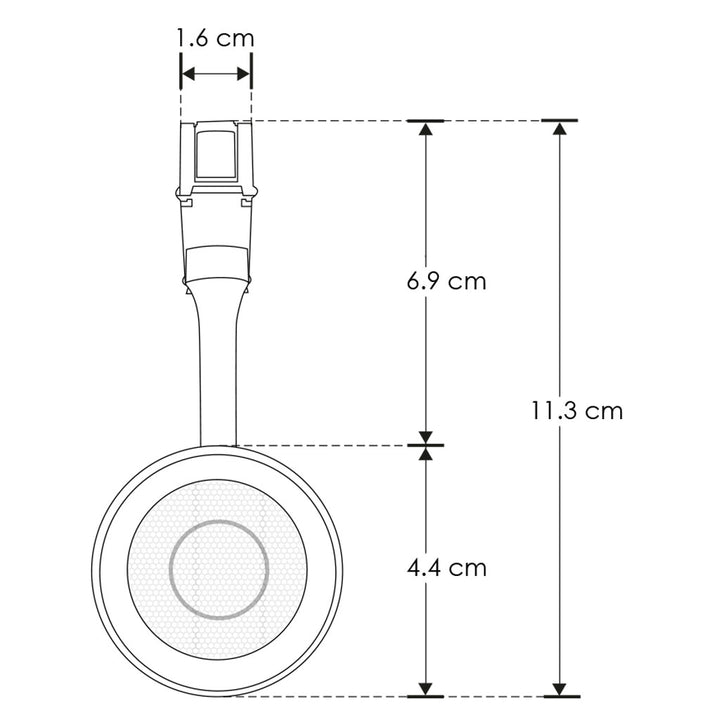 Proyector dirigible acabado blanco 10W 24° 3000K 48Vcc para riel magnético de iLumileds