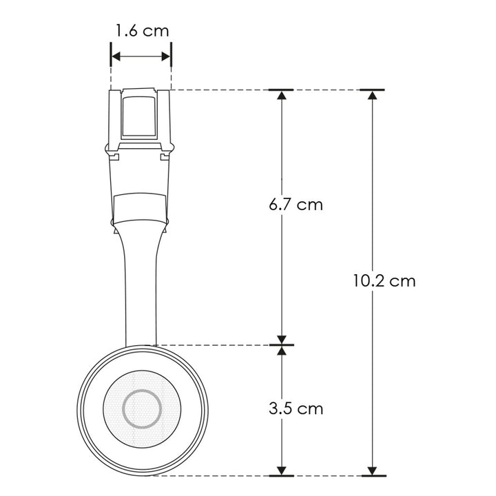 Proyector dirigible acabado blanco 7W 24° 3000K 48Vcc para riel magnético de iLumileds