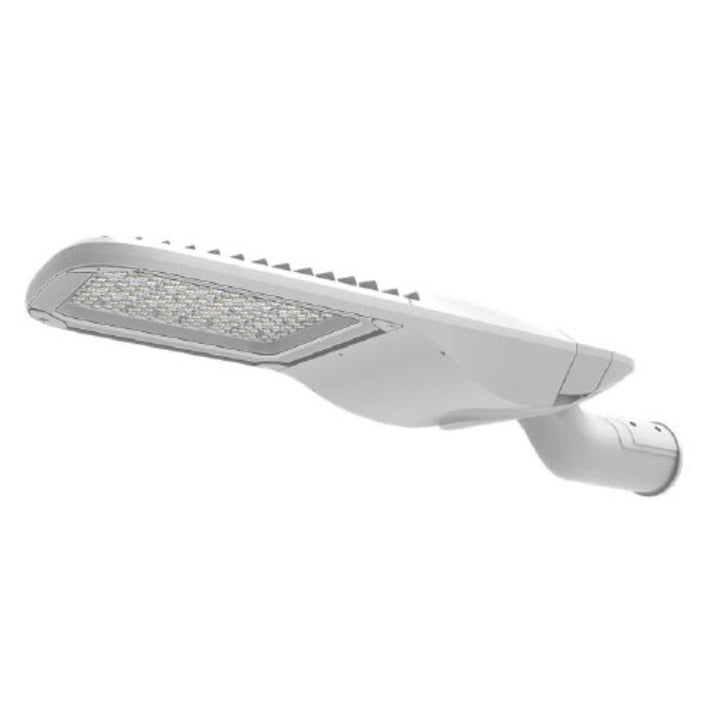Luminario LARV Roadway 80W, 12000lm, 120-277V, 1-10VDC, 5000K, Optica Tipo III, incluye base para fotocelda de Luceco (certificación PAESE)