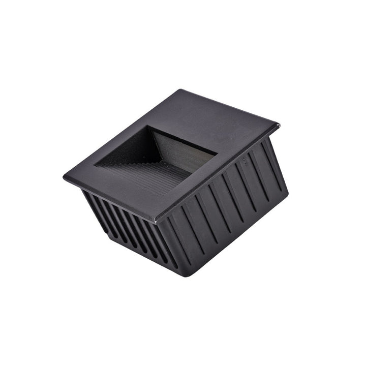 Luz de cortesía para empotre cuadrado negro 3W de ICON