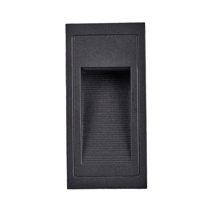 Luz de cortesía para empotre rectangular negro 3W de ICON