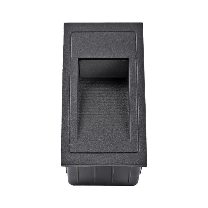 Luz de cortesía para empotre rectangular negro 3W de ICON