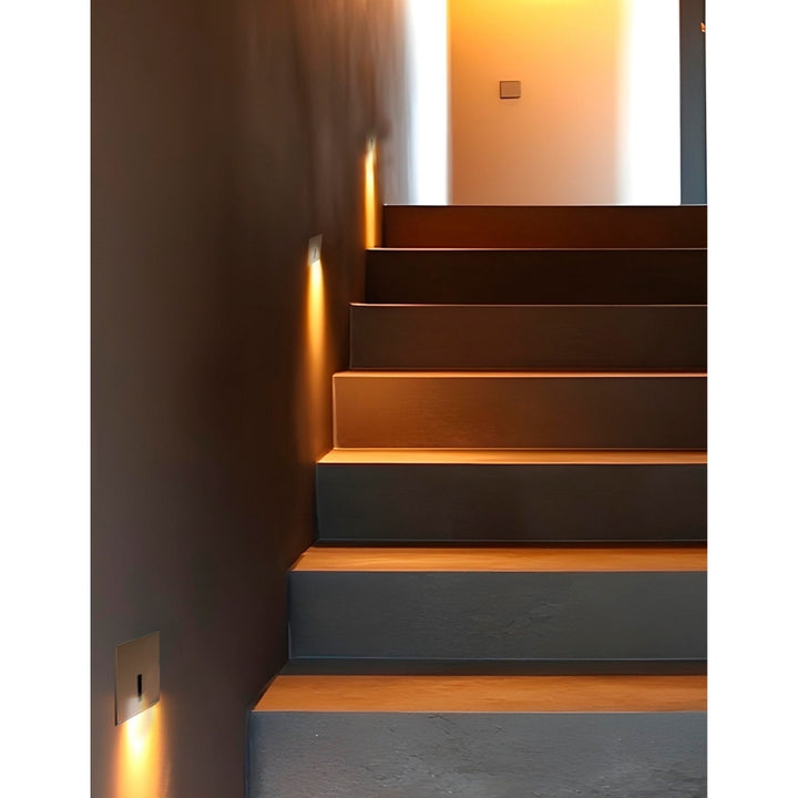 Luz de cortesía empotre slim, cuadrado dorado 1W apertura lineal de ICON