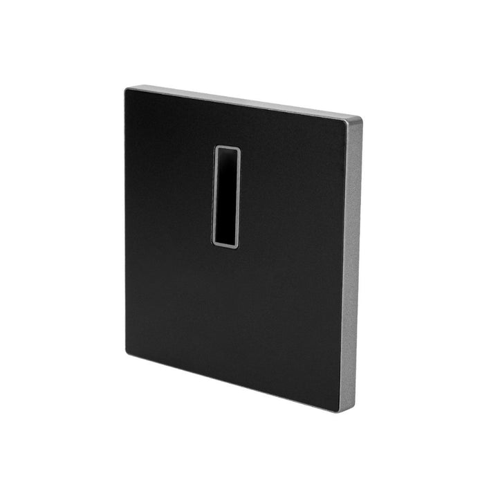 Luz de cortesía empotre slim, cuadrado negro 1W apertura lineal de ICON