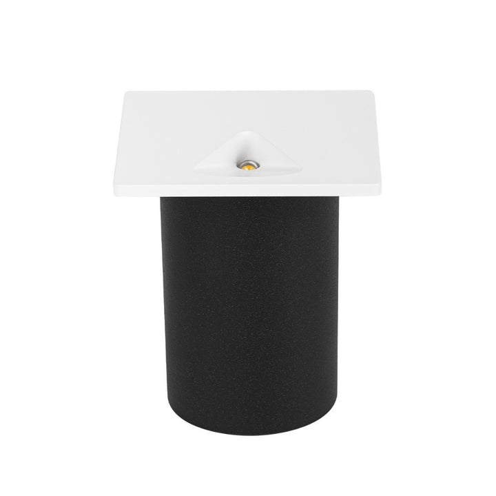 Luz de cortesía empotre, cuadrado blanco 1W apertura triangular de ICON