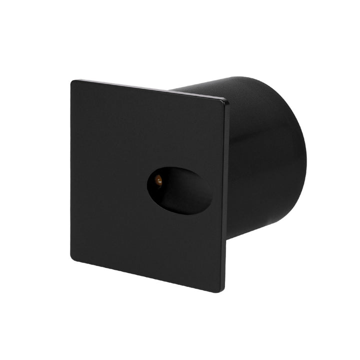 Luz de cortesía empotre, cuadrado negro 1W apertura ovalada de ICON