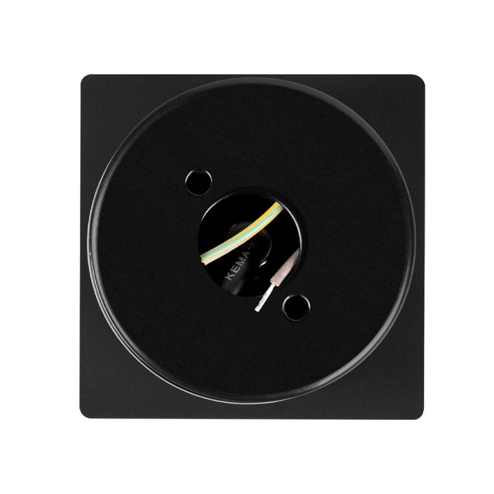 Luz de cortesía empotre, cuadrado negro 1W apertura ovalada de ICON