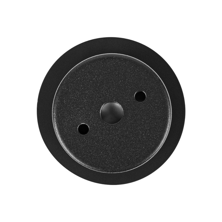 Luz de cortesía empotre, redondo negro 1W apertura triangular de ICON