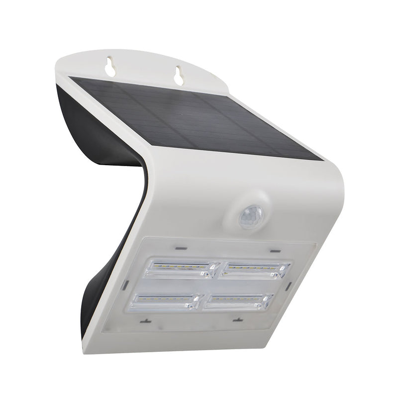 Solar Guardian 3.2W 400lm luz neutra (4000K) opción acabado negro o blanco con Sensor PIR de Luceco