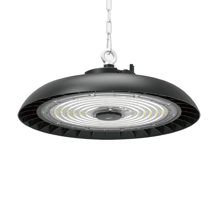 High Bay TITAN All in One flujo, ángulo de salida y color de luz seleccionable (120W-21,600lm, 160W-28,800lm, 200W-36,000lm) (60° / 90° 120°) (4000K / 5000K / 6000K) 120-277V, Atenuable 0-10VDC de Luceco