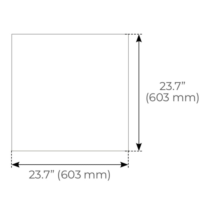 Panel LED Backlit LuxPanels 60x60cm potencia ajustable (30-35-40W) y 3CCT seleccionable(3000-4000-5000K) 120-277V, Atenuable 0-10V de Luceco