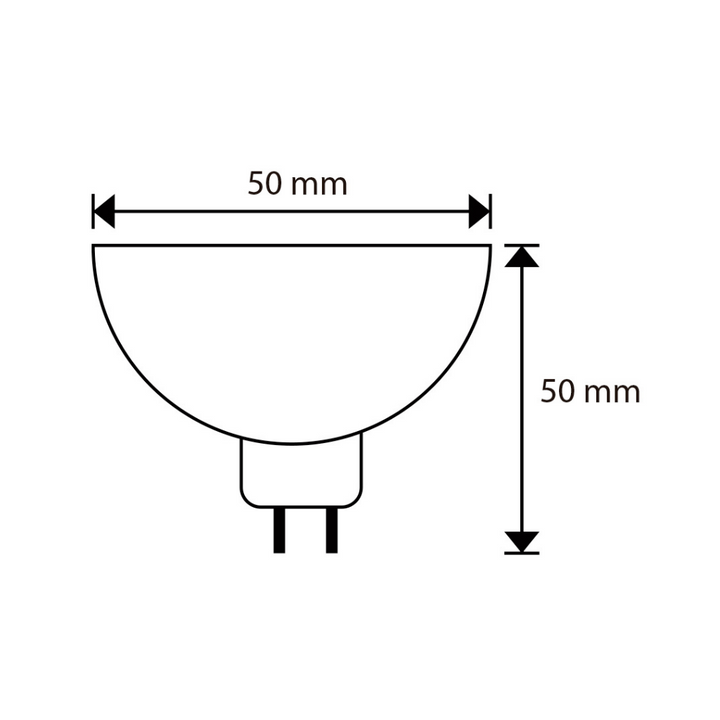 Foco MR16 7W 38° GU5.3 atenuable opción luz cálida (3000K) / fría (6500K) 100-130V de ICON