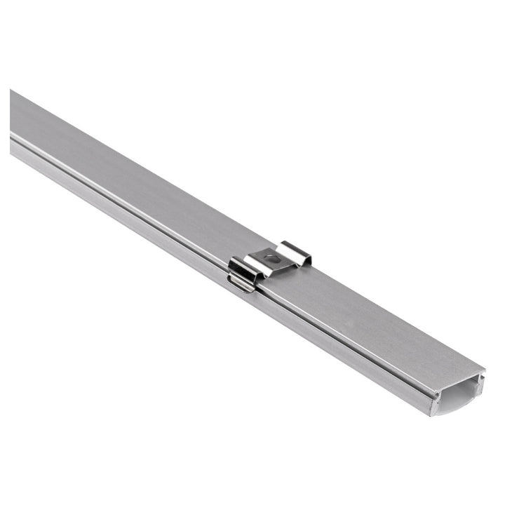 Perfil de aluminio para tira LED, 2 metros blanco, 17.3*7.59mm interior: 12.3mm de ICON