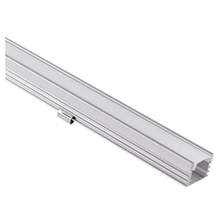 Perfil de aluminio para tira LED, 2 metros blanco, 17.6*12.2mm interior: 12.6mm de ICON