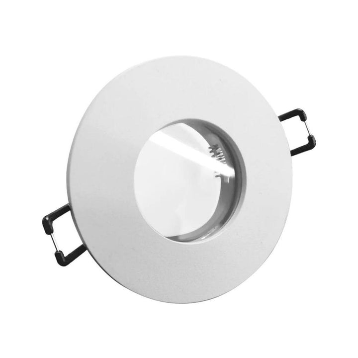 Portalámpara para MR16 para regaderas y zonas húmedas empotrable (Ø8.5cm) acabado blanco, incluye base GU10 de ICON