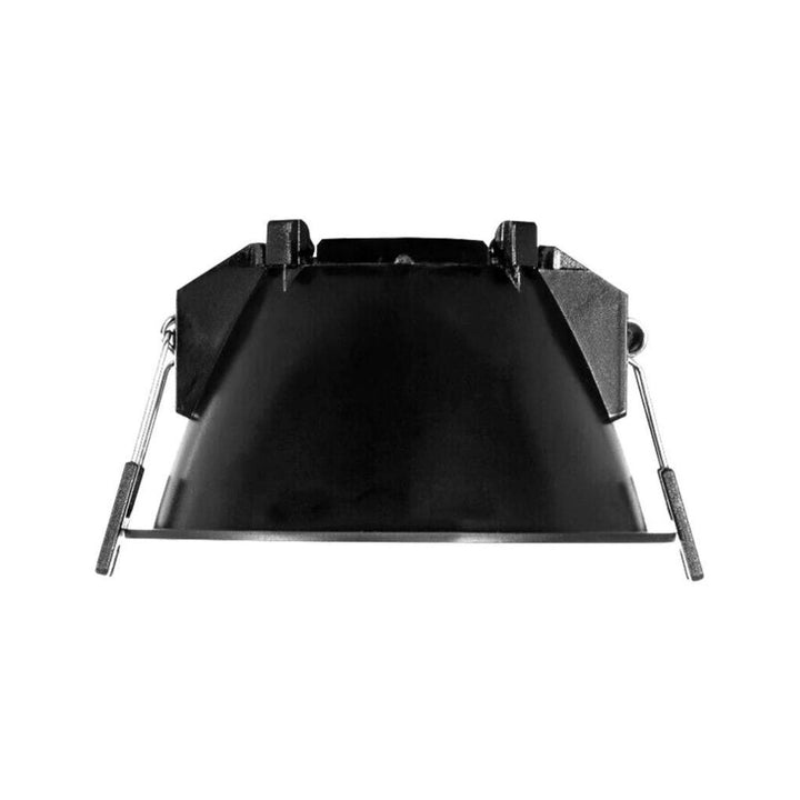 Portalámpara de bajo deslumbramiento empotrable de policarbonato (Ø9.3cm) opción acabado negro o blanco, incluye base GU10 de ICON