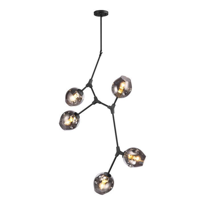 Lámpara colgante SAKURA, base E26, foco no incluido, 127V de Quor Lighting - Q16066-BK