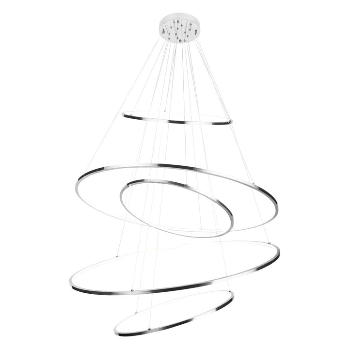 Lámpara colgante KREIS 140W, color de luz selectable cálida 3000°K / neutro 4000°K / frío 6000°K, atenuable, 127V de Quor Lighting - Q24485-CH