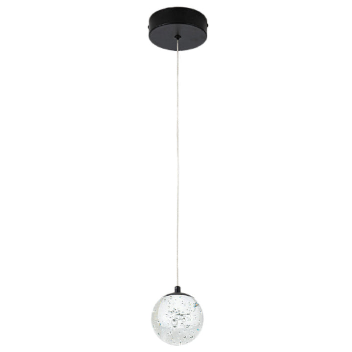 Lámpara colgante SING 6W, color de luz selectable cálida 3000°K / neutro 4000°K / frío 6000°K, atenuable, 127V de Quor Lighting - Q28151-BK