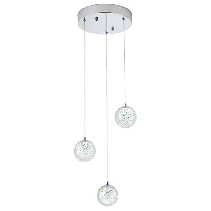 Lámpara colgante SING 20W, color de luz selectable cálida 3000°K / neutro 4000°K / frío 6000°K, atenuable, 127V de Quor Lighting - Q28153-CH
