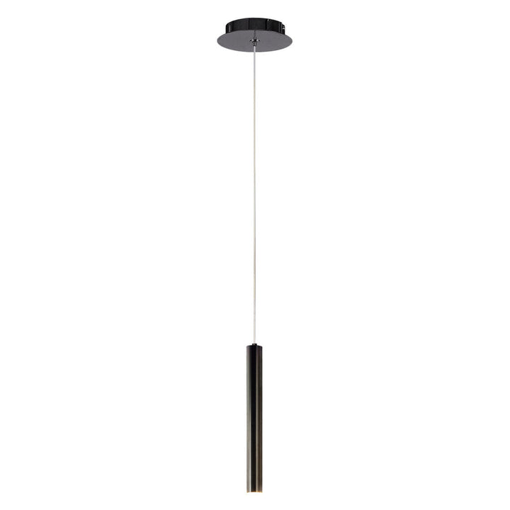 Lámpara colgante MINHA 30cm Ø2.5cm, base G9, foco no incluido, 127V de Quor Lighting - Q30451-BC