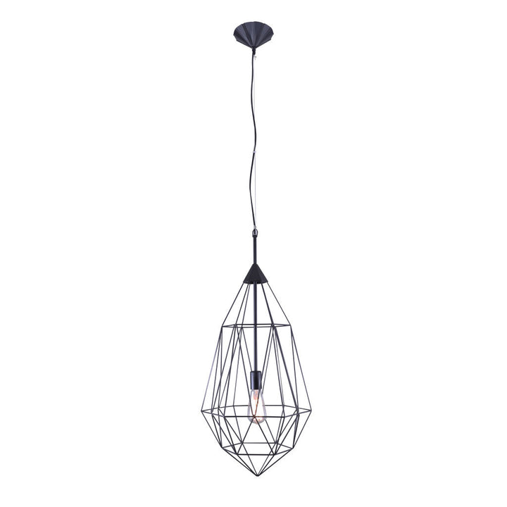 Lámpara colgante DALÍ, base E26, foco no incluido, 127V de Quor Lighting - Q31577-BK
