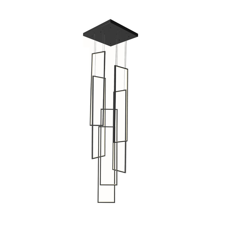 Lámpara colgante SELMA 180W, color de luz selectable cálida 3000°K / neutro 4000°K / frío 6000°K, atenuable, 127V de Quor Lighting - Q37132-BK
