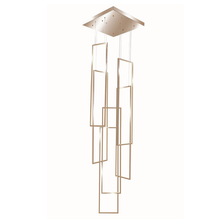 Lámpara colgante SELMA 180W, color de luz selectable cálida 3000°K / neutro 4000°K / frío 6000°K, atenuable, 127V de Quor Lighting - Q37132-RG