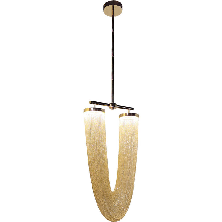 Lámpara colgante OTHELLO 20W, luz cálida 3000°K, 127V de Quor Lighting - Q38002-GD