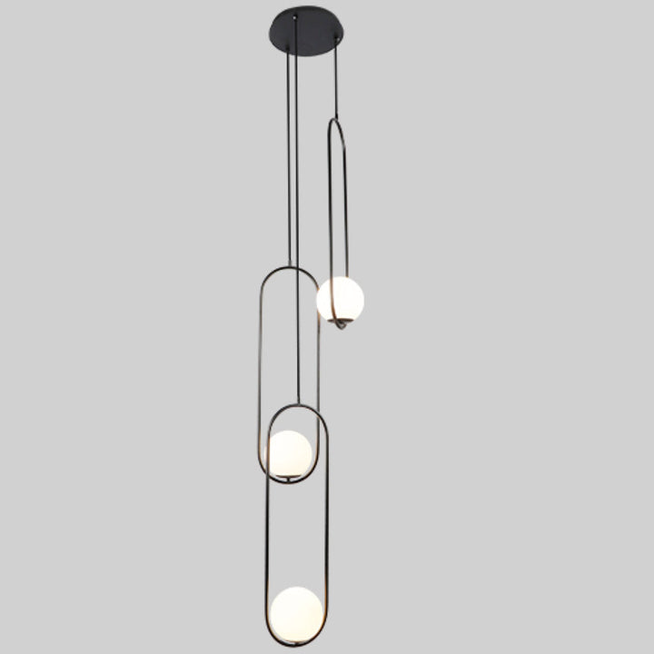 Lámpara colgante ORBIT, base E26, foco no incluido, 127V de Quor Lighting - Q41723-BK