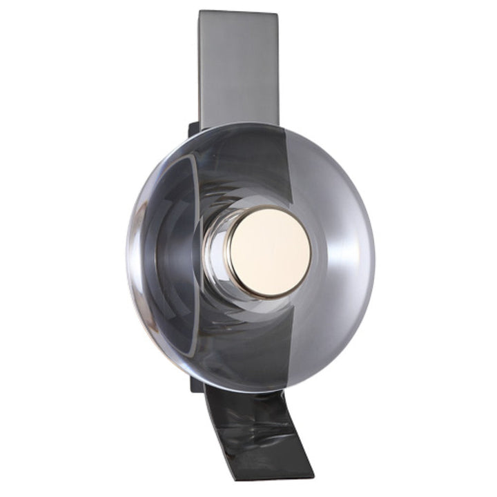 Luminario de muro CAMELOT 5W, luz cálida 3000°K, 127V de Quor Lighting - Q61011-BKGD
