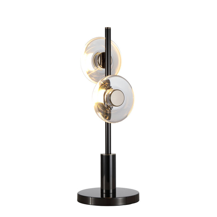 Lámpara de mesa CAMELOT 10W, luz cálida 3000°K, 127V de Quor Lighting - Q61022-BKGD