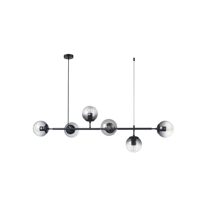 Lámpara colgante TULIP 6 luces, base E26, foco no incluido, 127V de Quor Lighting - Q81496-BK
