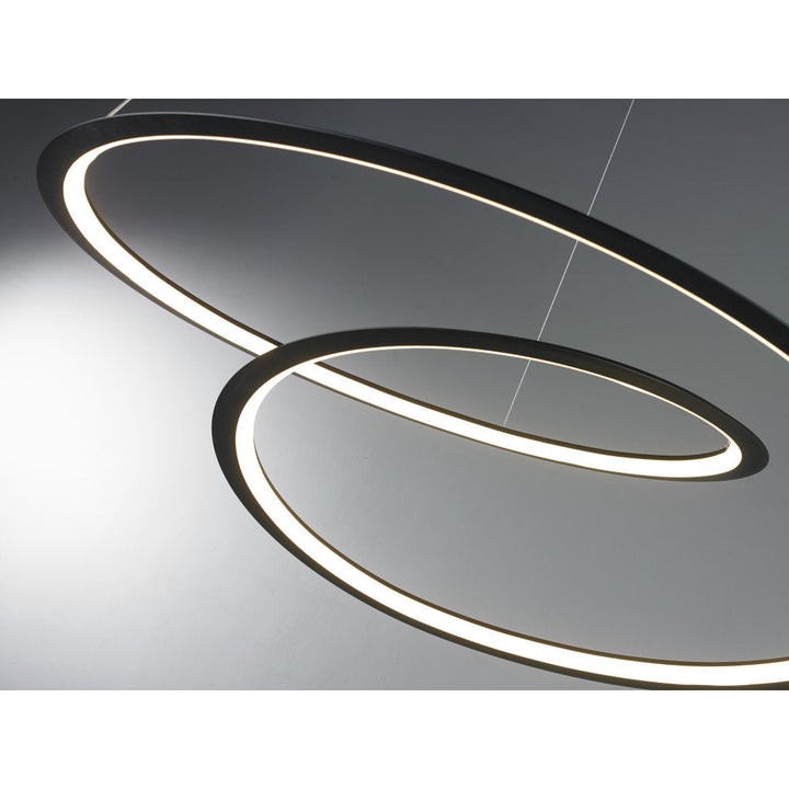 Lámpara colgante ALINA 30W, luz cálida 3000°K, 127V de Quor Lighting - Q88266-BK
