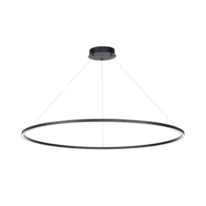 Lámpara colgante NEO 54W, color de luz selectable cálida 3000°K / neutro 4000°K / frío 6000°K, atenuable, 127V de Quor Lighting - Q90100-BK