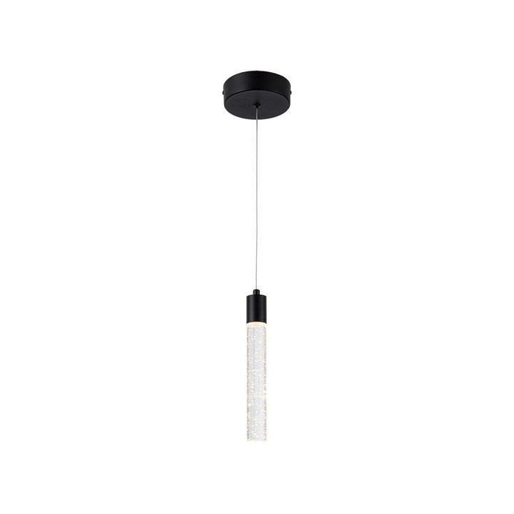 Lámpara colgante MANHATTAN 6W, color de luz selectable cálida 3000°K / neutro 4000°K / frío 6000°K, atenuable, 127V de Quor Lighting - Q90101-BK