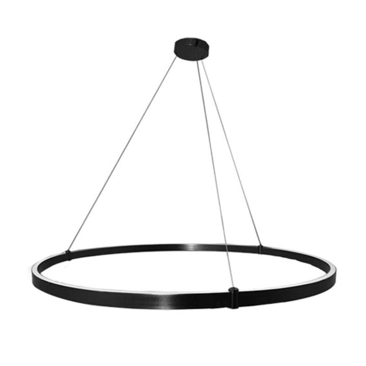 Lámpara colgante PICCOLO 120W (Ø140cm), color de luz selectable cálida 3000°K / neutro 4000°K / frío 6000°K, atenuable, 127V de Quor Lighting - Q90125-BK