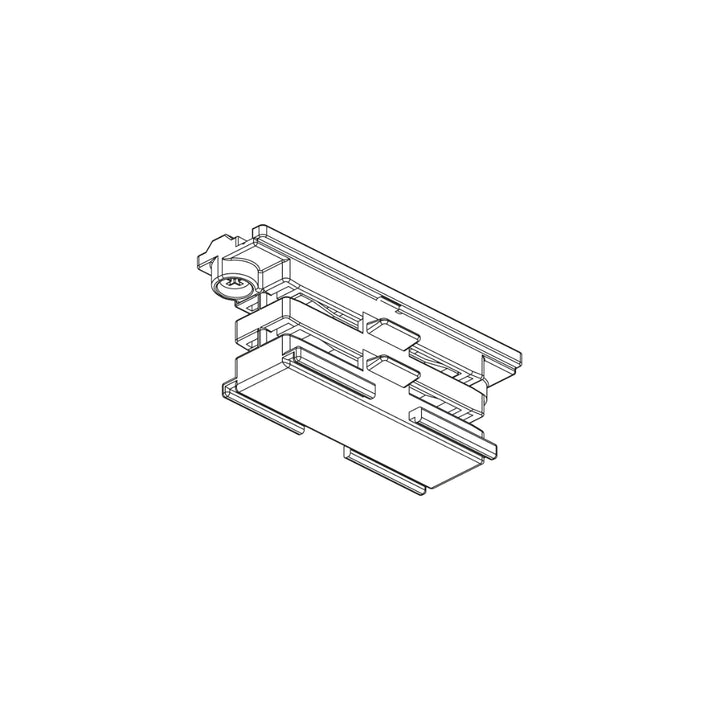 Conector lineal de riel electrificado RAIL, acabado blanco o negro de AURO Lighting