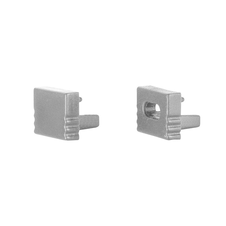 Kit de 2 tapas laterales de plástico para perfil de aluminio PA0806 iLumileds, modelo TAPLATPA0806