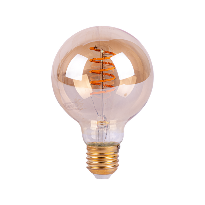 Lámpara LED vintage G80 6W 2500K base E27 atenuable de ICON