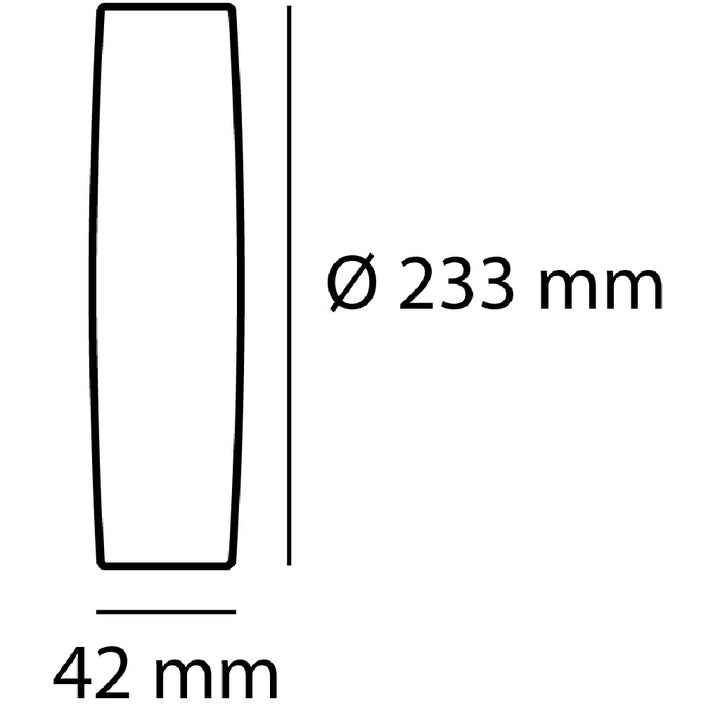 Dimensiones de Downlight sobreponer Aurora (Ø23.3cm) 30W cct ajustable cálido 3000K - neutro 4000K - frío 6500K — SKU AIT9436SB