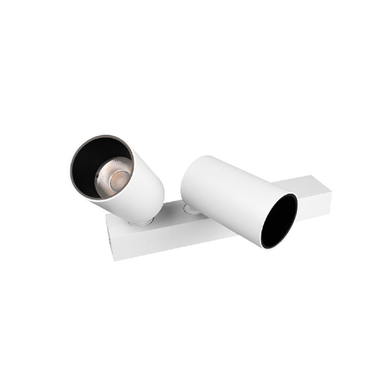 Proyector doble sobreponer ARIA 30W 30° IRC>90 de AURO Lighting — AIT9930OBN — Blanco