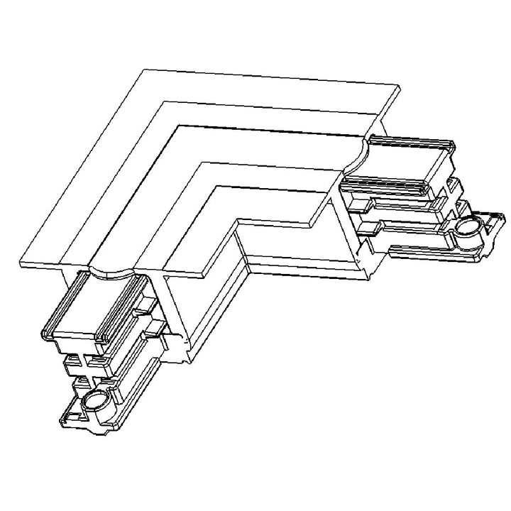 Conector de esquina interno de AURO Lighting — Referencias ARECE1B, ARECE1N
