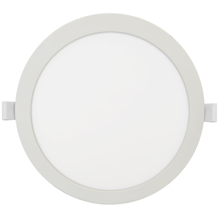 Downlight circular 24W 100-240V (Ø 29.8cm), opciones color de luz neutro cálido (3000K) ó frío (6500K) acabado blanco de Philco