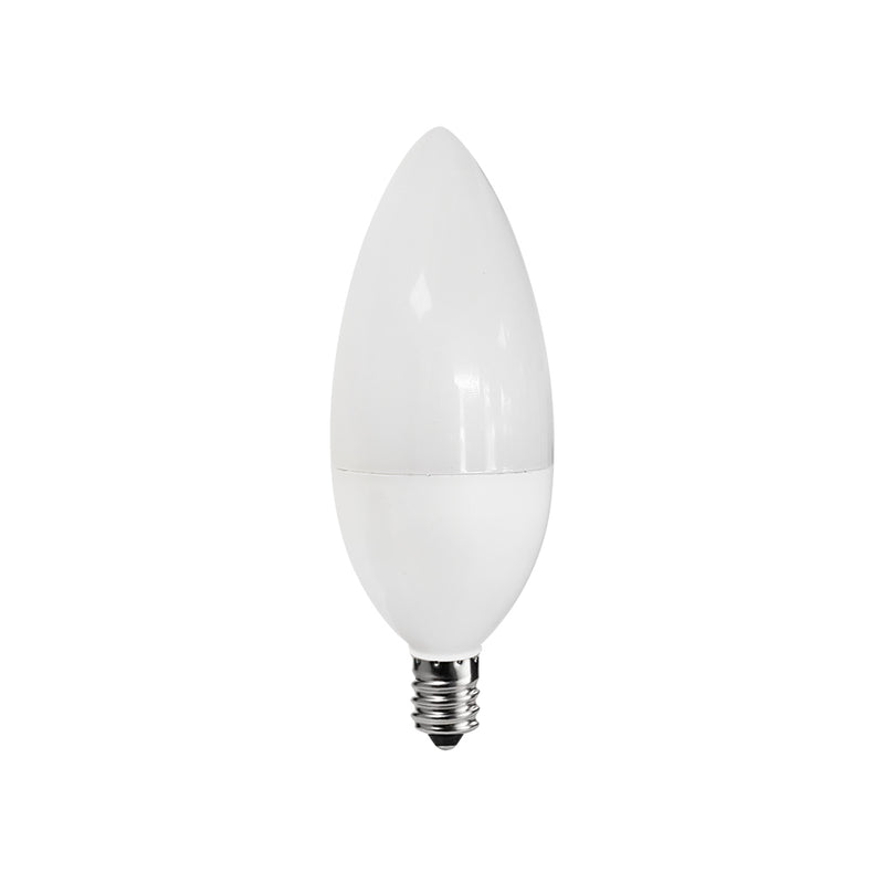 Foco LED tipo vela 4W E12 100-240V, color de luz neutro cálido (3000K) acabado opalino de Philco