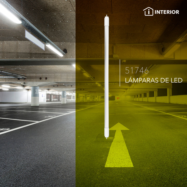 Tubo T5 LED 18W G5 100- 265V 114.9cm, opciones color de luz Neutro (4100K) o frío (6500K), acabado opalino con conexión en ambos lados de Philco